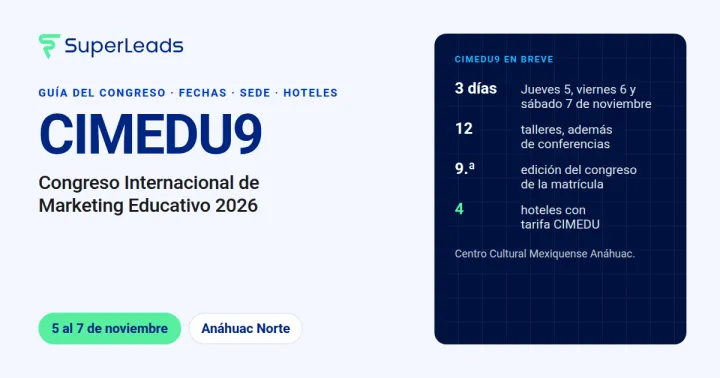 CIMEDU 9, Congreso Internacional de Marketing Educativo
